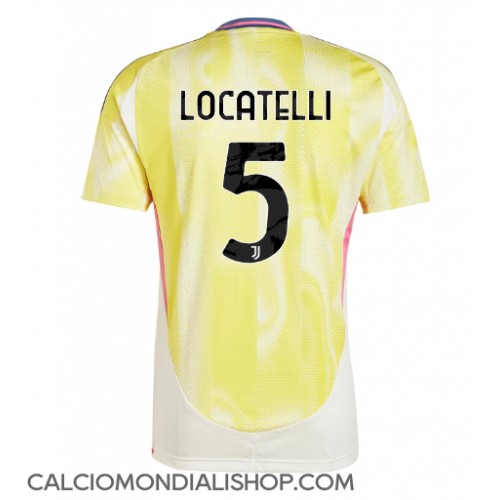 Maglie da calcio Juventus Manuel Locatelli #5 Seconda Maglia 2024-25 Manica Corta